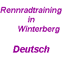 Rennradtraining in Winterberg